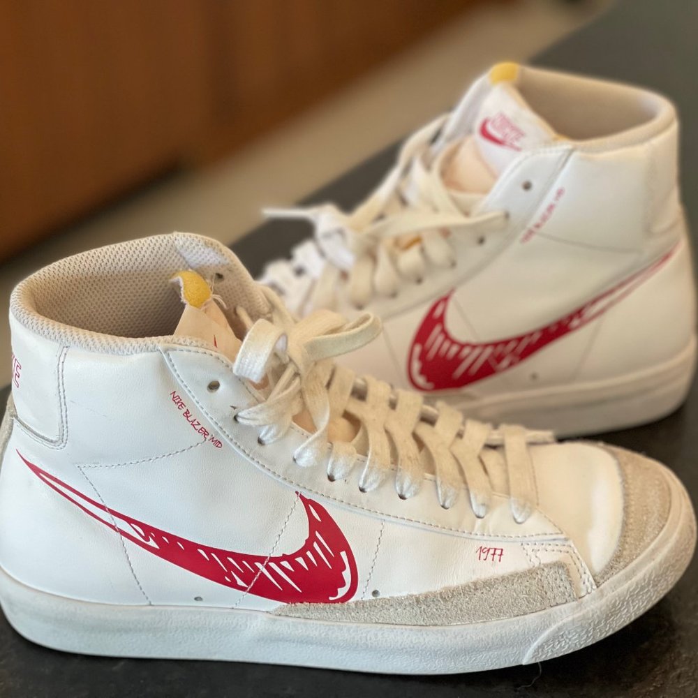 USED Blazer Mid 77 'Sketch - Red'